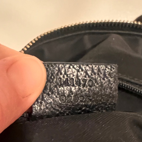 Vintage Gucci Black Jolicoeur Monogrammed Handbag Tote Bag - Picture 11 of 13